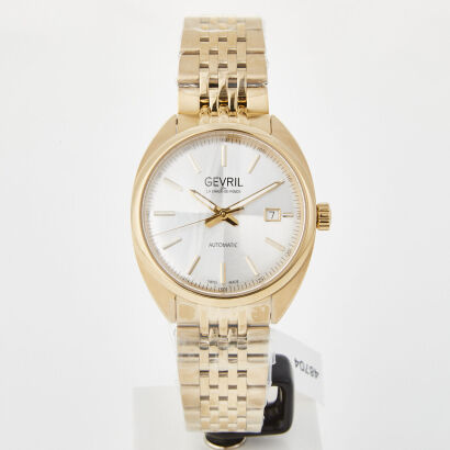 Gevril, Stainless Steel, Five Points Gents Wristwatch - Near new - Complete set