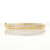 18ct Yellow Gold, Modern, 2.38ct Oval Diamond Bangle - 2