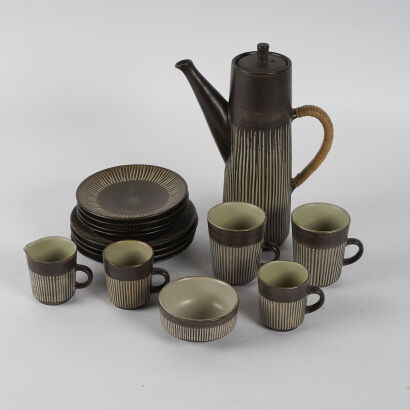 An Einer Hellere Denmark For Br Keramik Coffee For Two, 15 Pieces