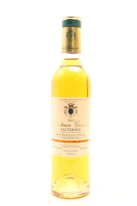 (1) 2005 Chateau Gravas, Sauternes, 375ml