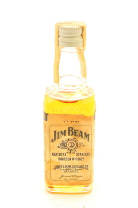 (1) Jim Beam Kentucky Straight Bourbon Whisky Miniature, 40% ABV, 56ml