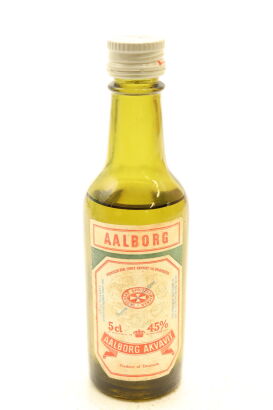 (1) Aalborg Akvavit Miniature, 45% ABV, 50ml