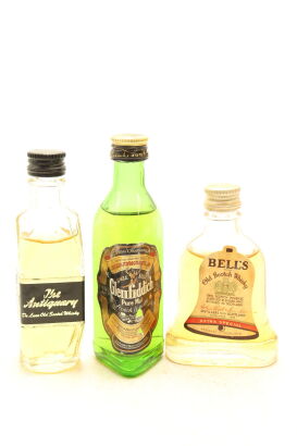 (1) A Selection of 3x Scotch Whisky Miniatures (Sold As One Lot)