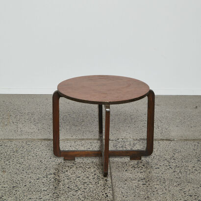 An Art Deco Circular Side Table