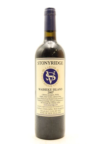 (1) 2007 Stonyridge Vineyard Larose, Waiheke Island