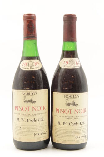 (2) 1985 Nobilos H W Coyle Ltd Pinot Noir, Huapai