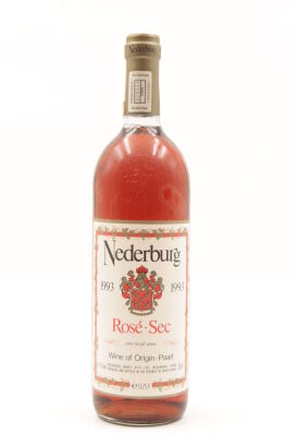 (1) 1993 Nederburg Rose-Sec, Paarl, South Arica