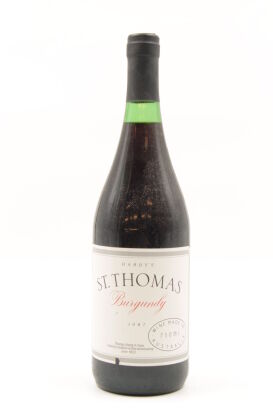 (1) 1987 Hardys St Thomas Burgundy Shiraz Pinot Noir, Padthaway