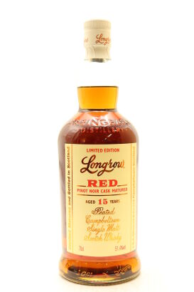 (1) Longrow 'Red' Limited Edition Fresh Pinot Noir Casks Peated 15 Year Old Single Malt Scotch Whisky, 51.4% ABV