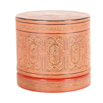 A Large Burmese Offering Box