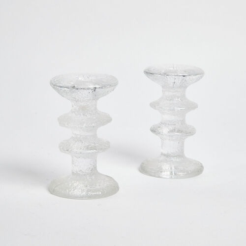 A Timo Sarpaneva Pair Festivo Candle Holders For Iittala