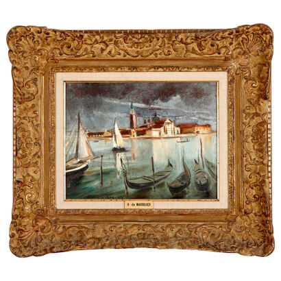 Henry de Waroquier - Venice (1928) Fauve Oil Painting&nbsp;