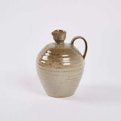 A Waimea Pottery Jug With Handle
