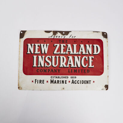 A New Zealand Insurance Enamel Sign
