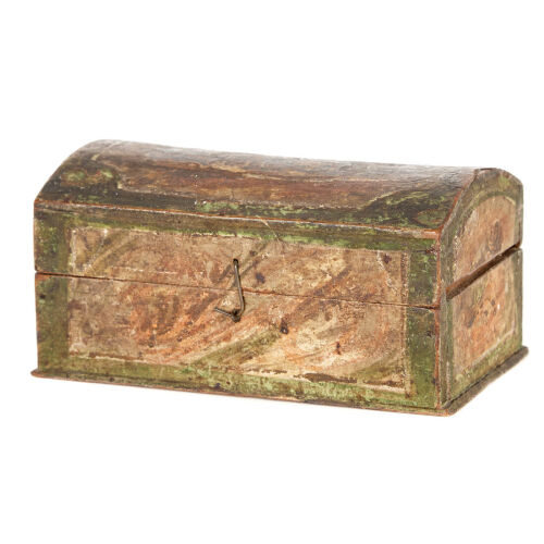 A Small 18th Century Green Painted Box