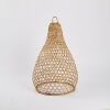 A Large Woven Bamboo Pendant Lampshade