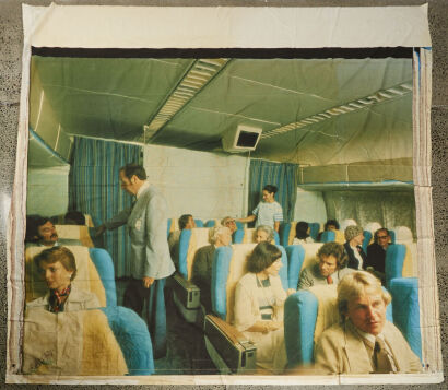A Large Retro Air NZ Photo Print Backdrop