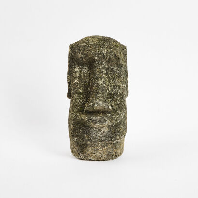 An Easter Island Concrete Head