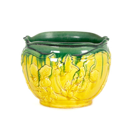 A Yellow and Green Jardinière