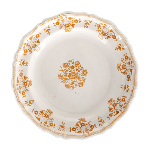 A Tin Glaze French Quimper Ware Plate