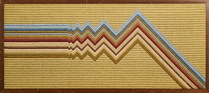 MARGARET KNIGHT Direction III, Needlepoint Textile Artwork c1970s