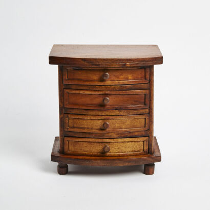 A 19th Century Miniature Four Drawer Tall Boy