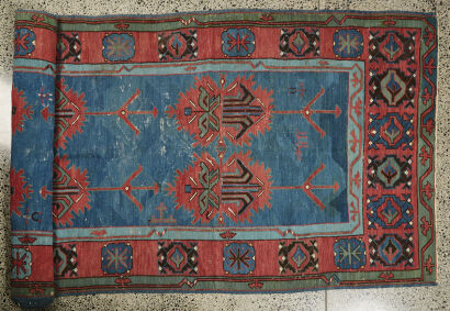 A large Kilim Hallway Runner