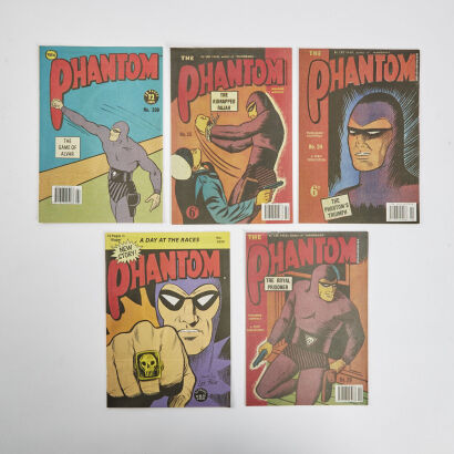 A Collection Of Five Reproduction Phantom Comics From The 1930s