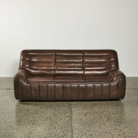 A De Sede Leather DS 84 Leather Three Seater Sofa