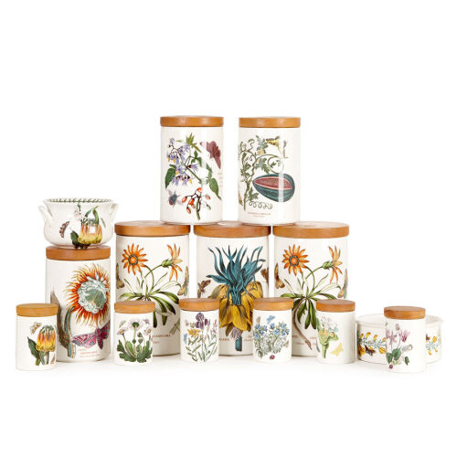 Fourteen Pieces of Portmerion Botanic Storage Jars