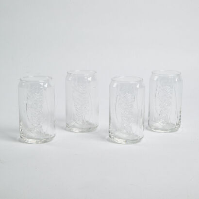 A Set Of Four Coca-Cola Collectable Glasses