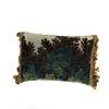 A Fine Green Flemish Tapestry Cushion