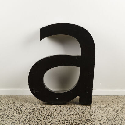 A Large Wooden 'a'