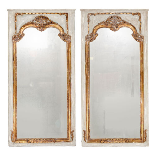 A Pair of 19th Century French Boiserie Mirrors