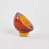 A Mid Century Murano Spherical Cut Away On Pedestal Art Glass Ashtray - 2