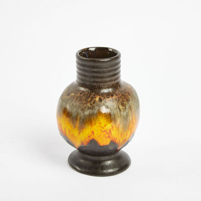 A West German Lava Glass Vase