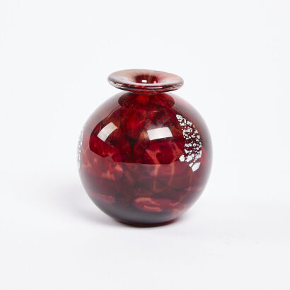 A Tokiko Art Glass Bottle