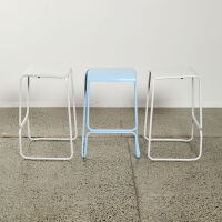 A Trio Of Minimal Metal Barstools