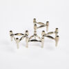 A Set Of Four Nagel Mid-Century Stacking Silver Chrome Candle Holders - 2