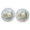 A Pair of Chinoiserie Ironstone Plates