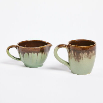 An Olive Jones Mug and Creamer