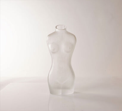 A Satin Glass Vase