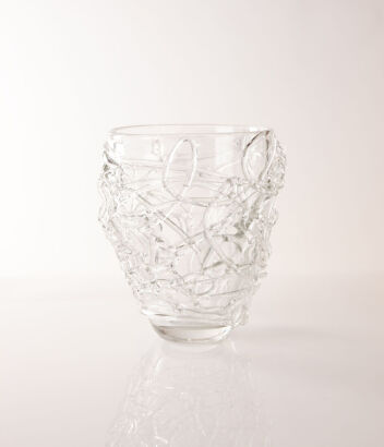 A Clear-Glass Vase