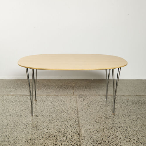 A Genuine Fritz Hansen Super Elliptical B616 Table