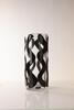 An 18 Karat Black Wiggle Vase