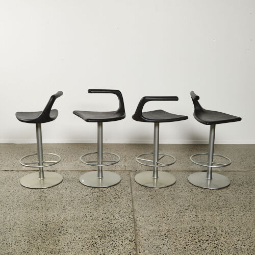 A Set Of Four Italian Colico Stools Designed By Fausto Di Martino