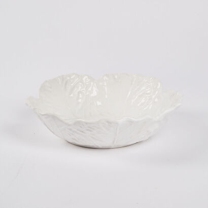 A Bordallo Pinheiro Cream Cabbage Bowl