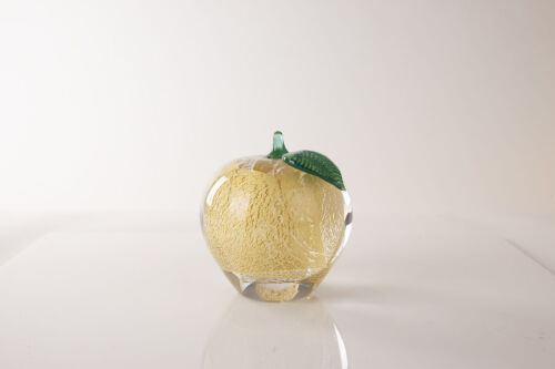 A Studioglas Strombergshyttan Sweden Apple Paperweight