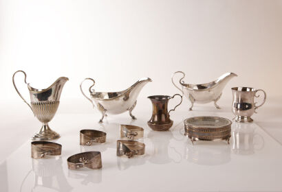 A Selection of Eleven Pieces of Silver