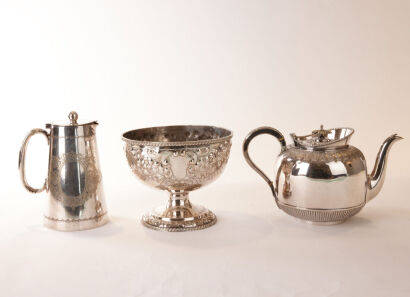 A Trio of Silver- Plated Pieces